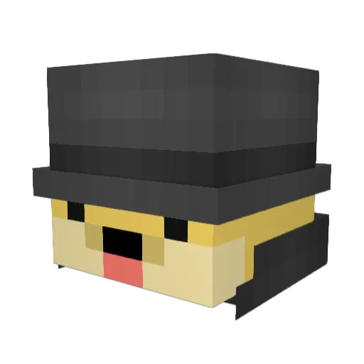 IBimsOli Minecraft avatar head, 3D render