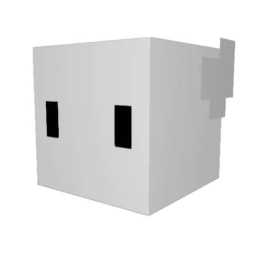IBloodManI Minecraft avatar head, 3D render