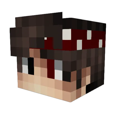 IBoluwu Minecraft avatar head, 3D render