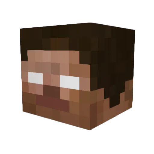 IBukreev Minecraft avatar head, 3D render
