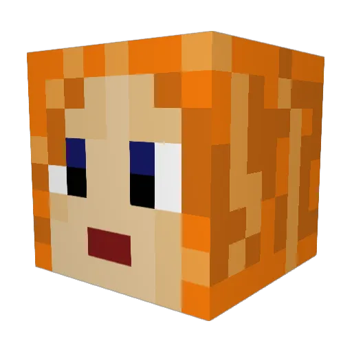 IBumNuggets Minecraft avatar head, 3D render