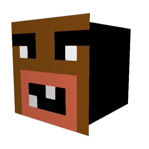 IBuyIndianKids Minecraft avatar head, 3D render