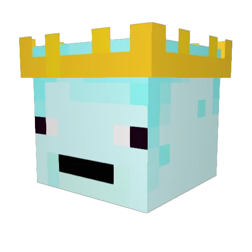 IC3DKing Minecraft avatar head, 3D render