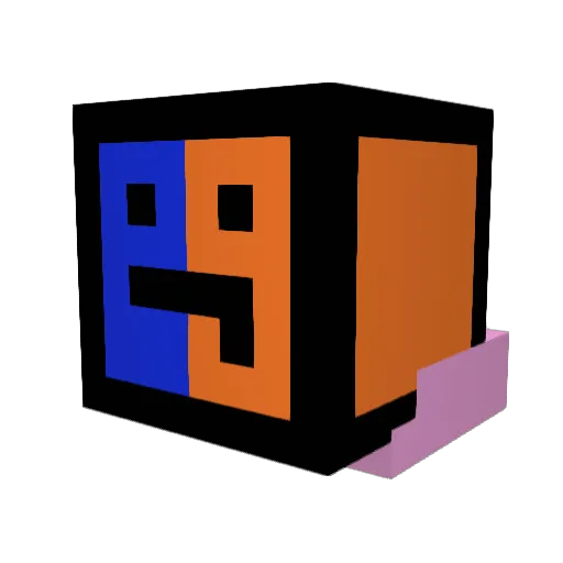 IC8N Minecraft avatar head, 3D render