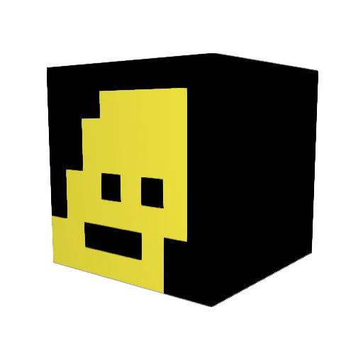 ICACA69 Minecraft avatar head, 3D render