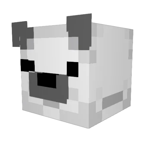 ICEBEARboss Minecraft avatar head, 3D render