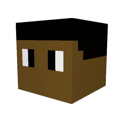 ICEExSHADOW Minecraft avatar head, 3D render