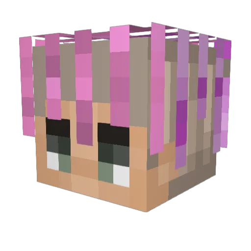 ICEKIID Minecraft avatar head, 3D render