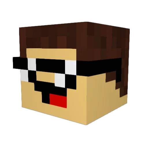 ICEMAN570 Minecraft avatar head, 3D render