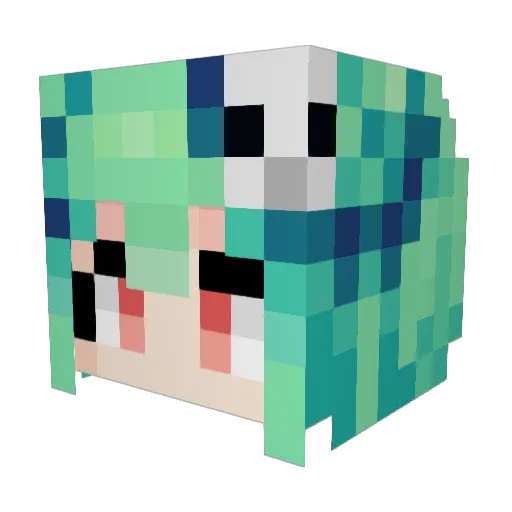 ICEMINE467 Minecraft avatar head, 3D render