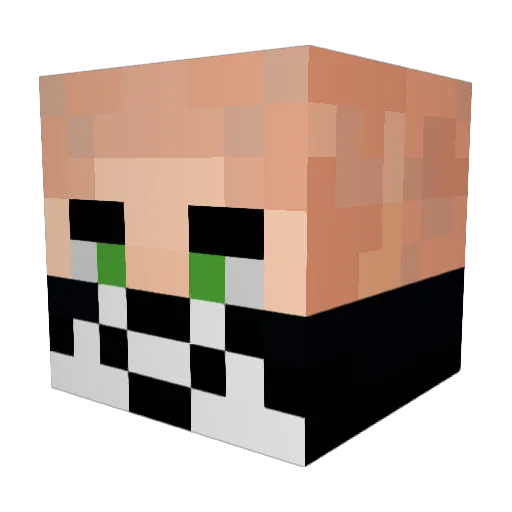 ICERomeo Minecraft avatar head, 3D render