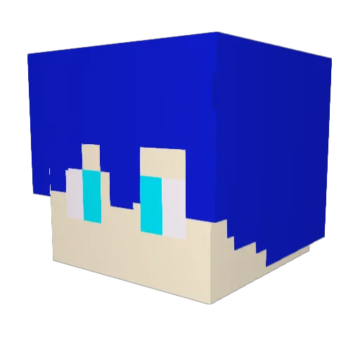 ICE_Bee Minecraft avatar head, 3D render