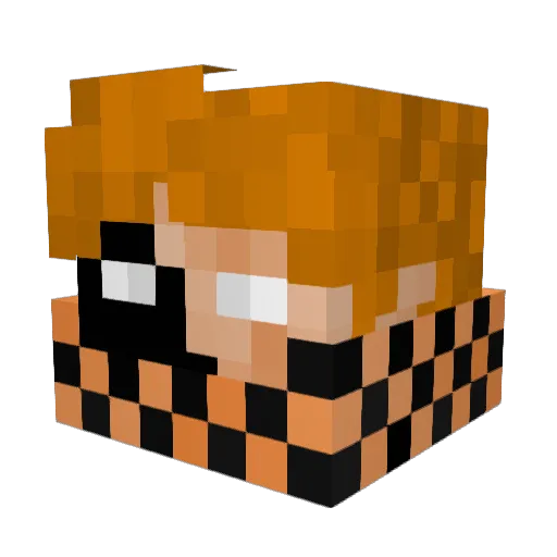 ICE_CUB3 Minecraft avatar head, 3D render