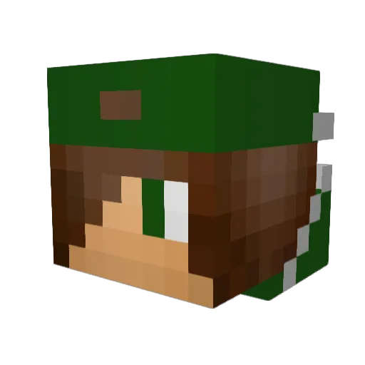 ICEtheKILL Minecraft avatar head, 3D render