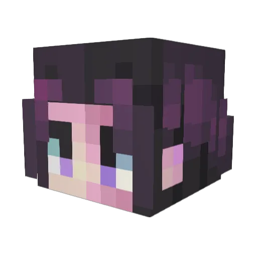 ICHIGO_zngets Minecraft avatar head, 3D render