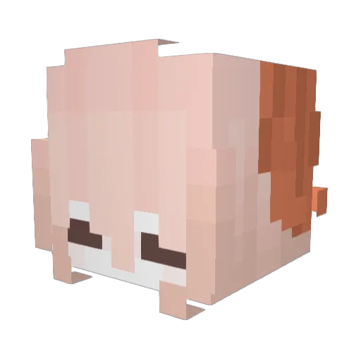 ICHITAMAmi Minecraft avatar head, 3D render