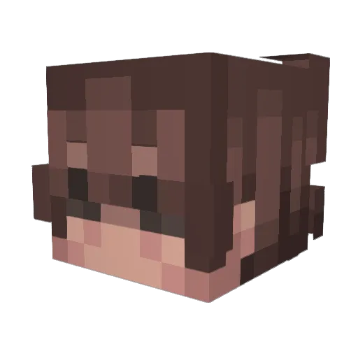 ICHWElSSESNlCHT Minecraft avatar head, 3D render