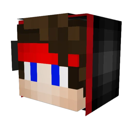 ICKE719 Minecraft avatar head, 3D render