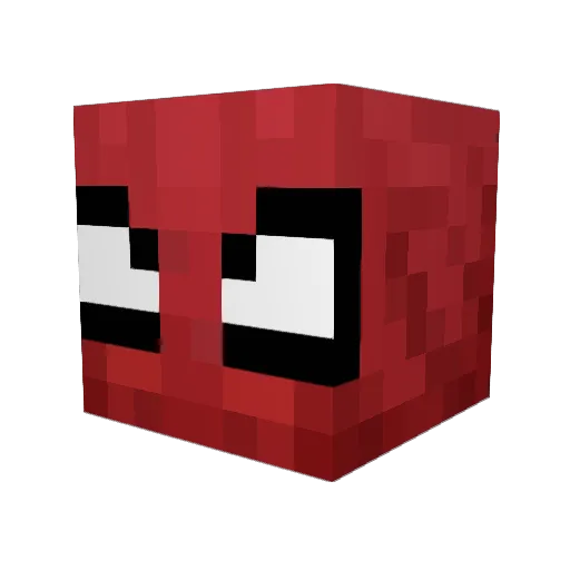 ICMTT Minecraft avatar head, 3D render