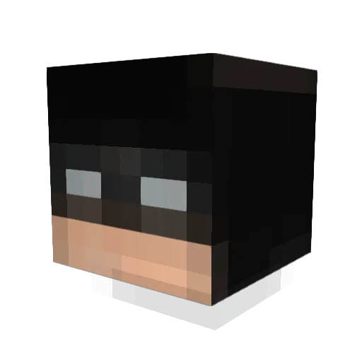 ICON10 Minecraft avatar head, 3D render