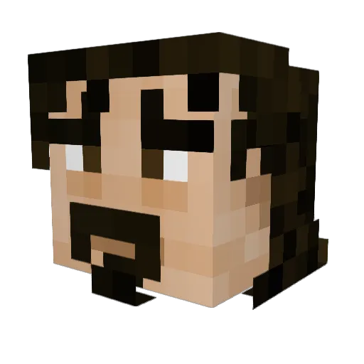 ICPL13 Minecraft avatar head, 3D render