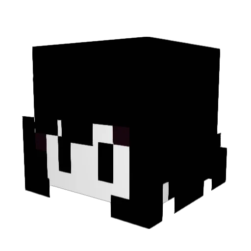 ICTMforaname Minecraft avatar head, 3D render