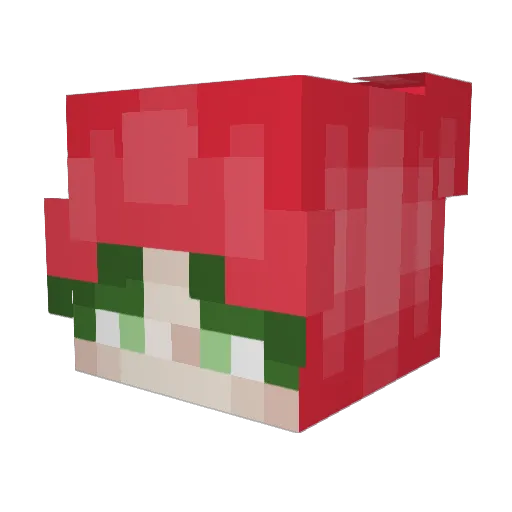 ICUB4MWAH Minecraft avatar head, 3D render