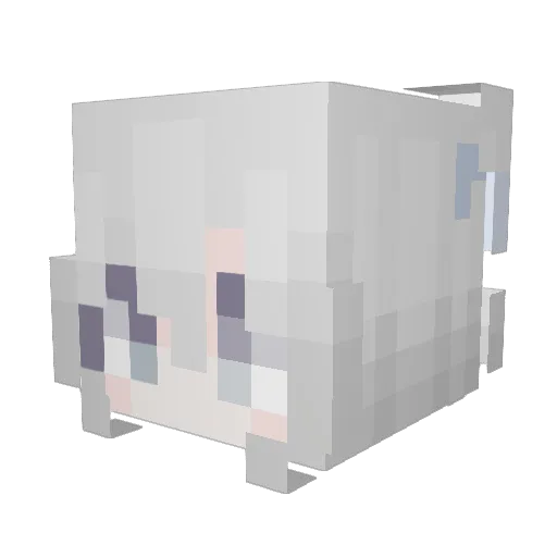 ICU_E Minecraft avatar head, 3D render