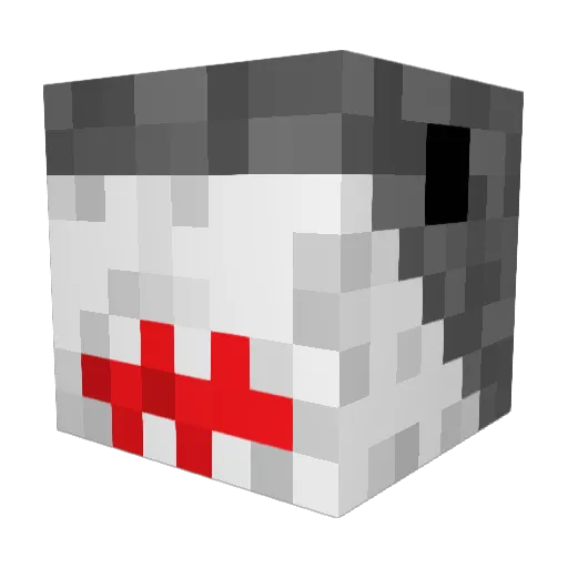 ICU_V_2 Minecraft avatar head, 3D render