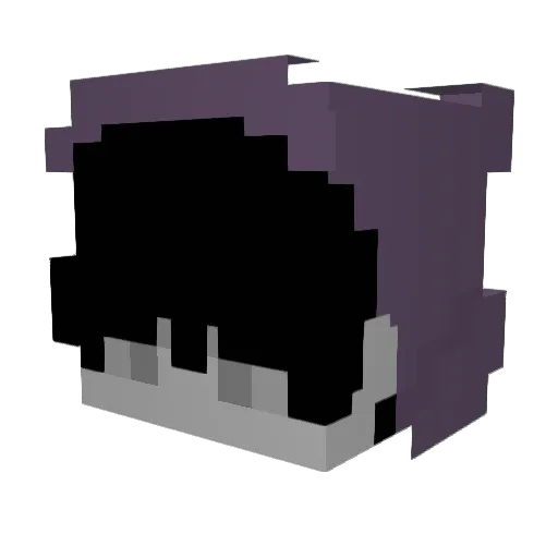ICUthere Minecraft avatar head, 3D render