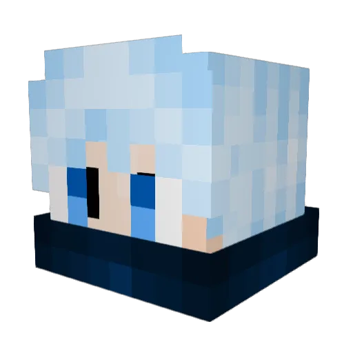 ICY_BLITZ Minecraft avatar head, 3D render
