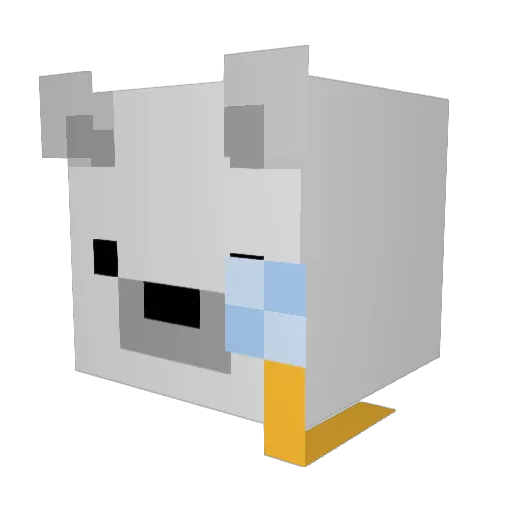 ICY_IO Minecraft avatar head, 3D render