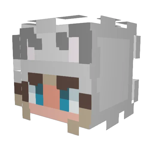 ICY_SPIKEZ Minecraft avatar head, 3D render