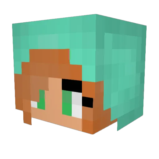 IC_FTW Minecraft avatar head, 3D render