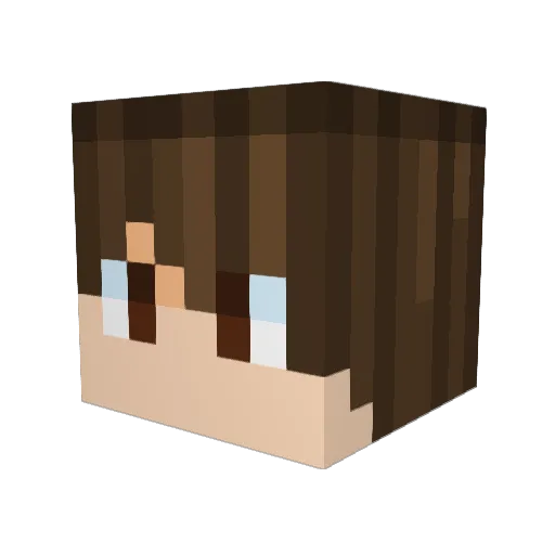 ICageInu Minecraft avatar head, 3D render