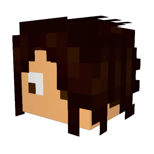 ICanOnlySuffer Minecraft avatar head, 3D render