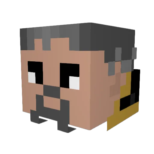 ICantPickAStupid Minecraft avatar head, 3D render