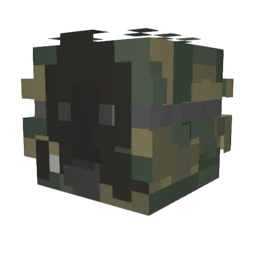 IChainSI Minecraft avatar head, 3D render