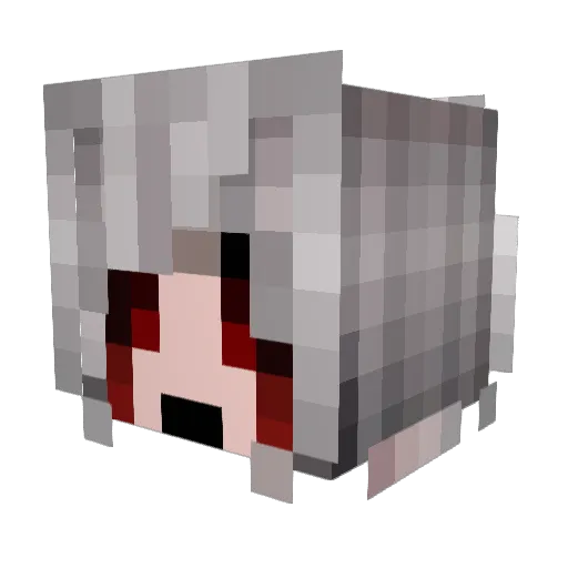 IChaosEmeraldI Minecraft avatar head, 3D render