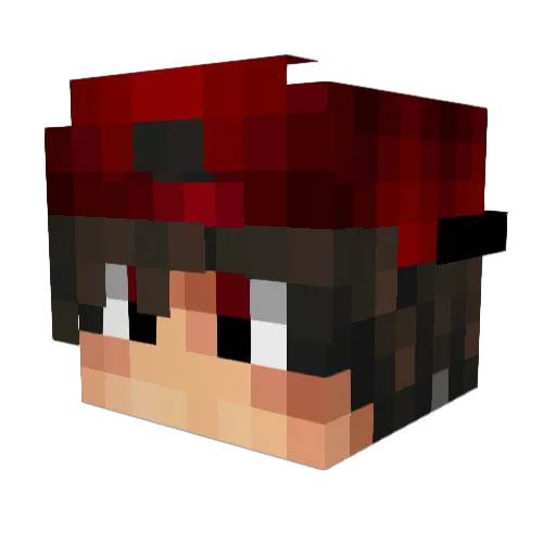 IClariv Minecraft avatar head, 3D render