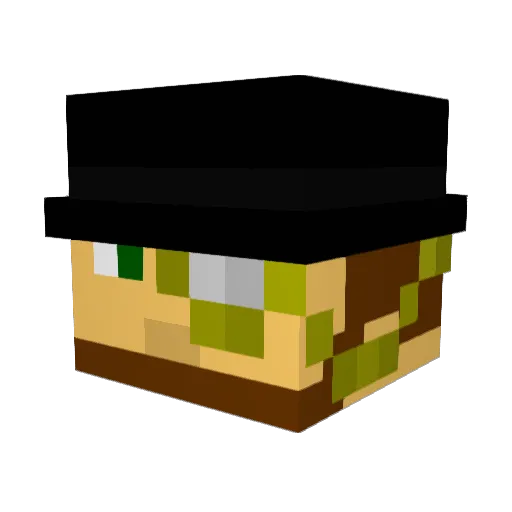 IConJure Minecraft avatar head, 3D render