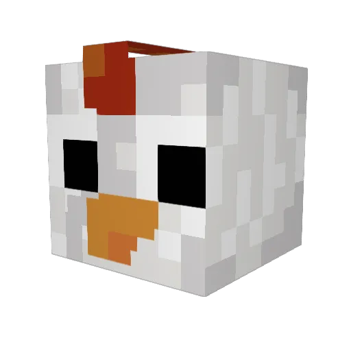 IConTech Minecraft avatar head, 3D render