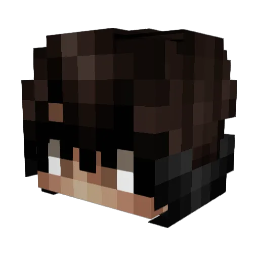 ICrazyInLove Minecraft avatar head, 3D render