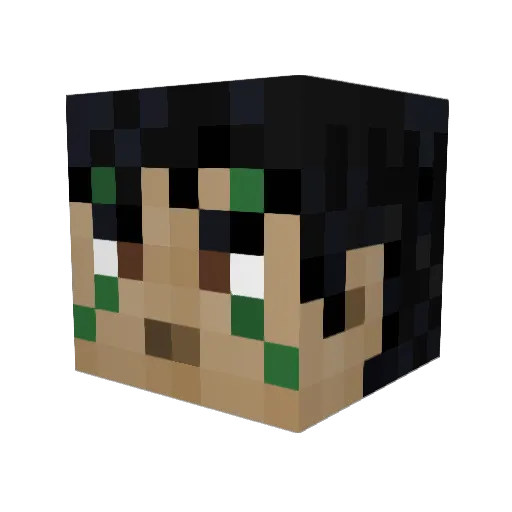 ICreepyCreeperI Minecraft avatar head, 3D render
