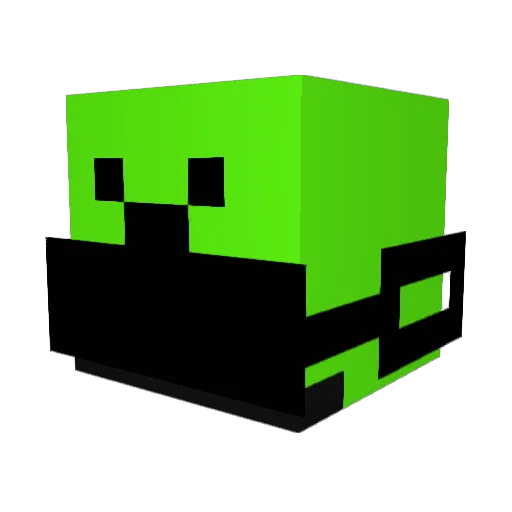 ICswifty Minecraft avatar head, 3D render