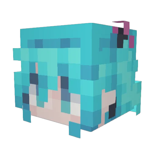 IDDQD86 Minecraft avatar head, 3D render