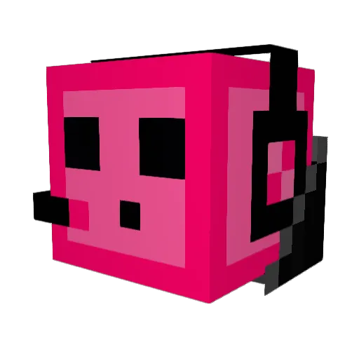 IDDQDI Minecraft avatar head, 3D render