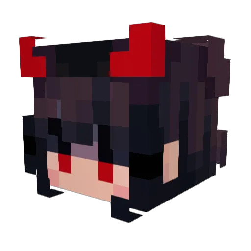 IDEEZLEY Minecraft avatar head, 3D render