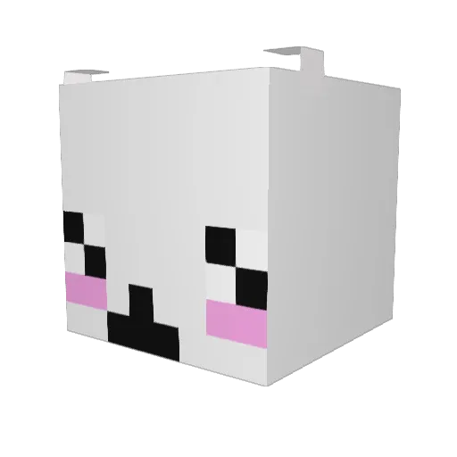 IDEM7 Minecraft avatar head, 3D render