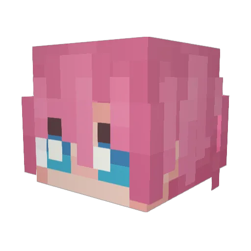 IDFCAYM Minecraft avatar head, 3D render